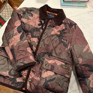 Polo by Ralph Lauren Kids Quilted Camouflage Puffer Jacket - Pink & Burgundy